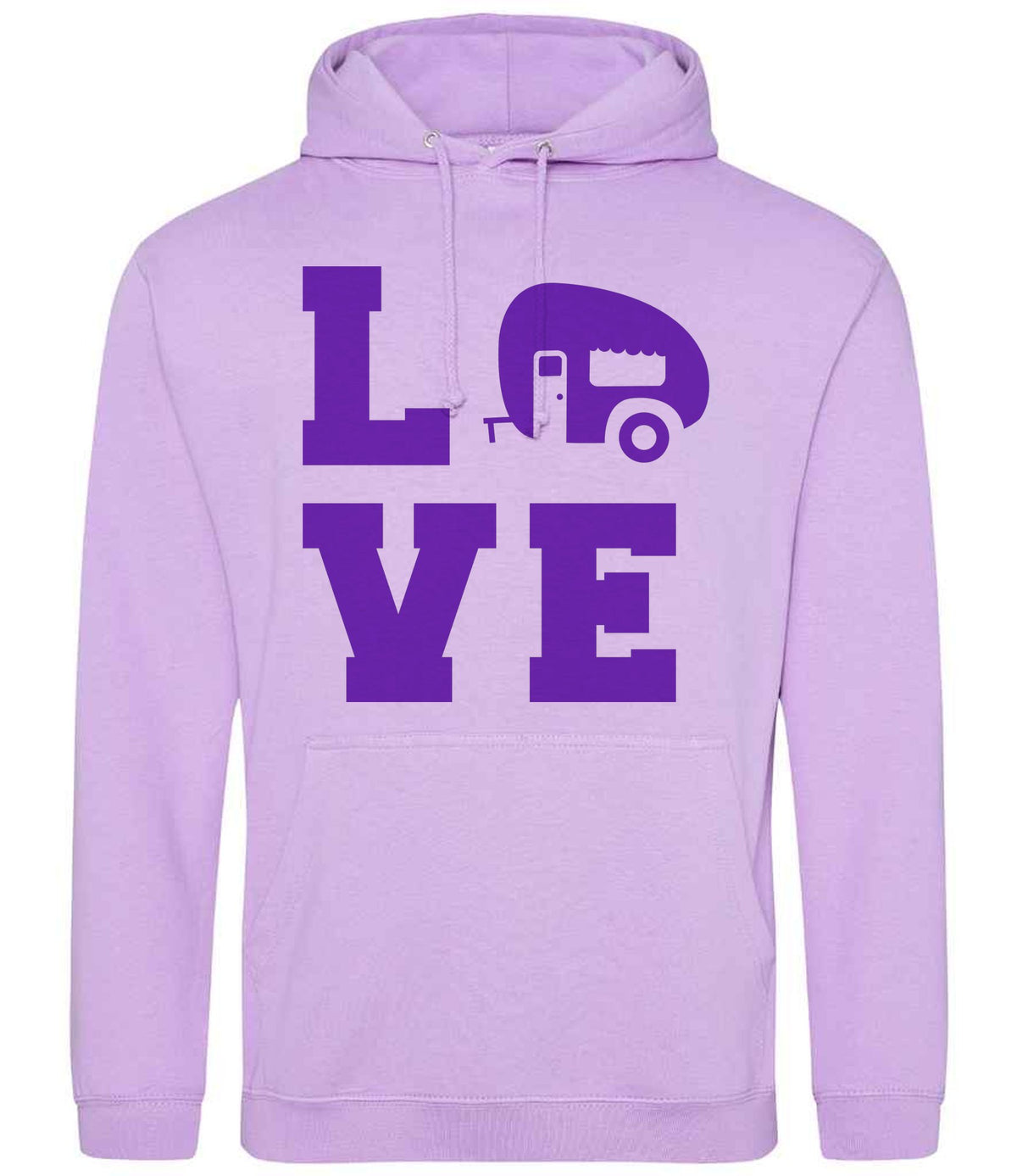 Love – Unisex Hoodie in Lavender with Purple vinyl
