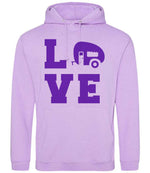 Love – Unisex Hoodie in Lavender with Purple vinyl