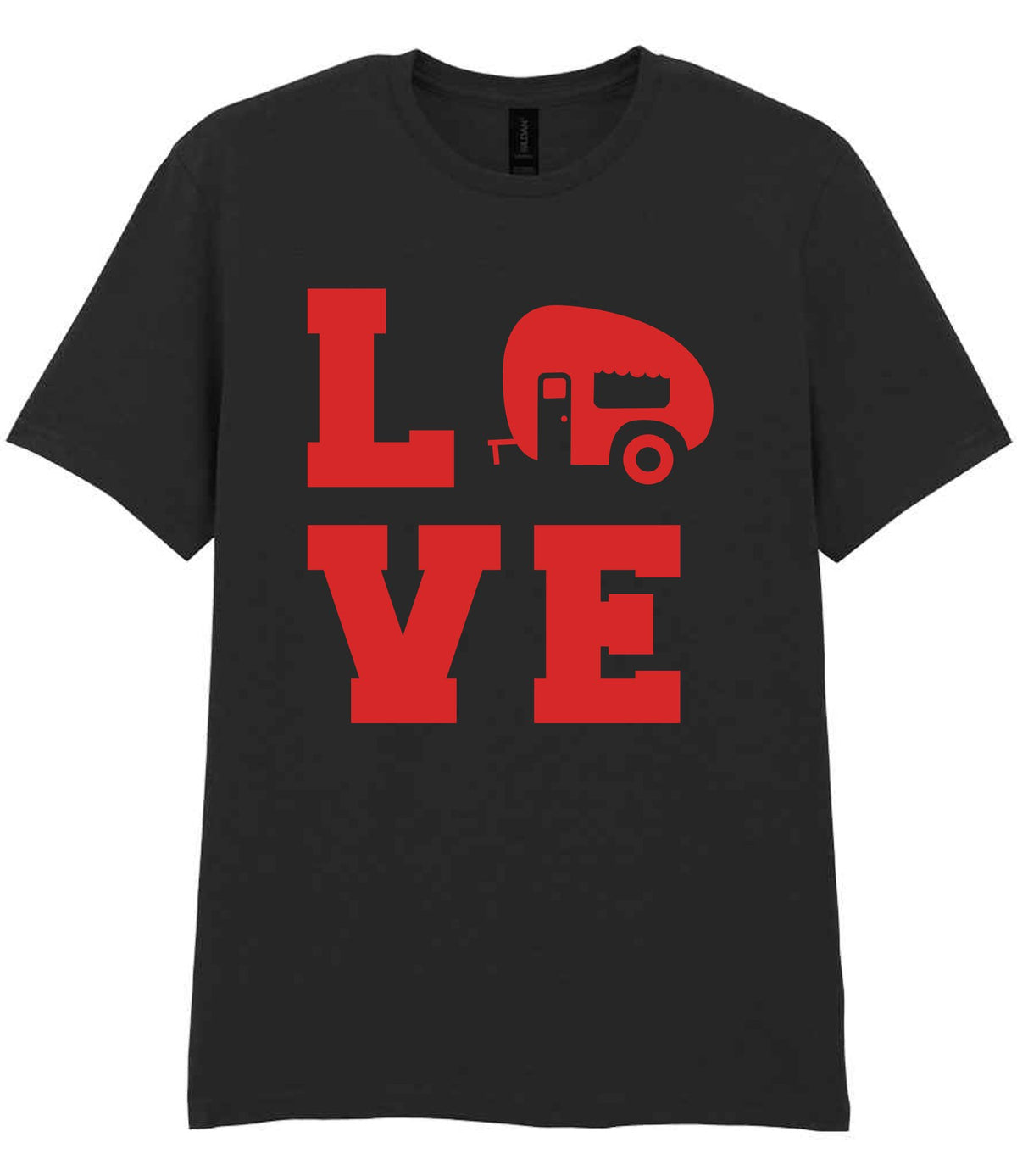 Love – Unisex T-Shirt in Black with Red vinyl