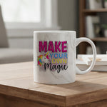 Make Your Own Magic marble mug in grey