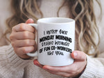 Monday Morning Fun Co-Workers standard mug in white