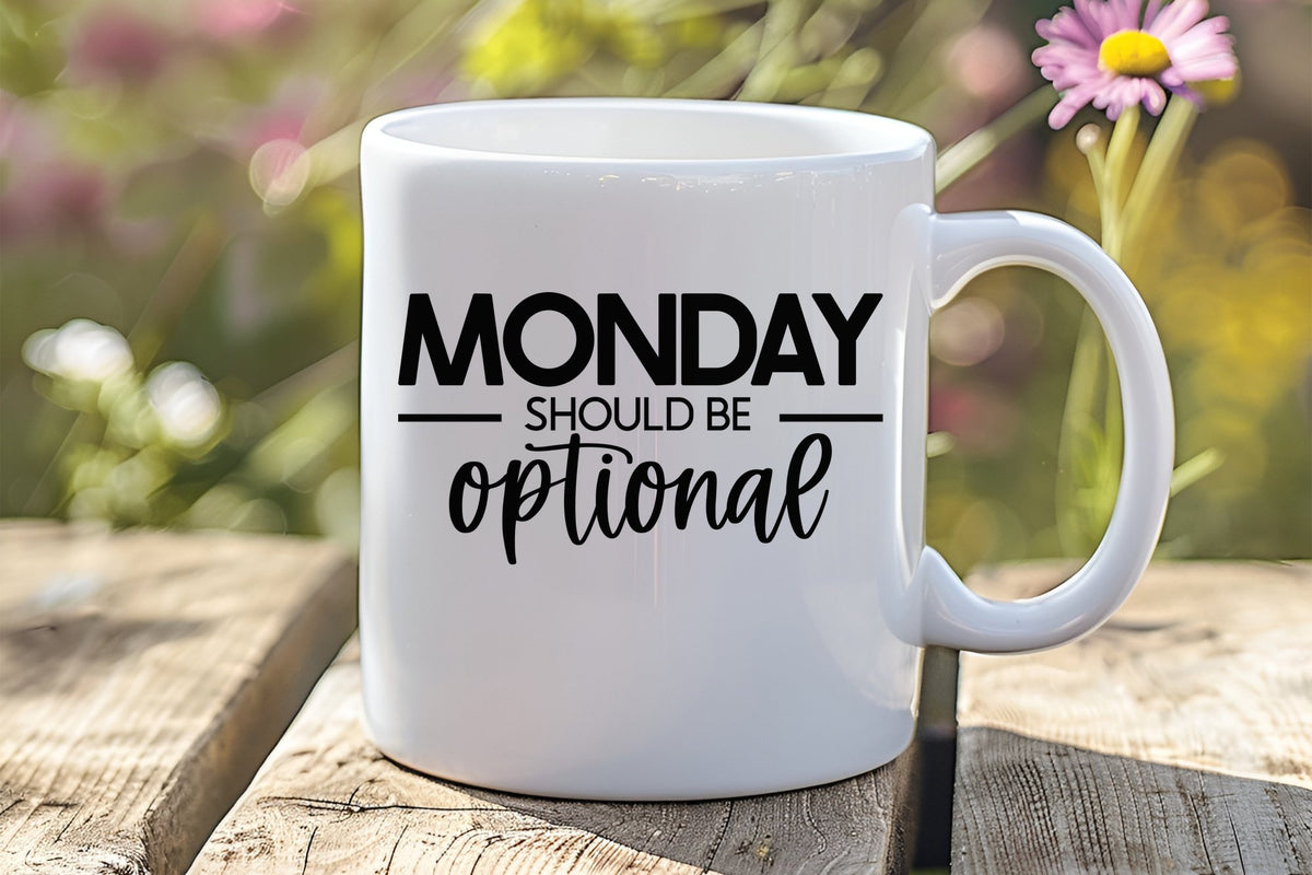 MONDAY SHOULD BE Optional standard mug in white