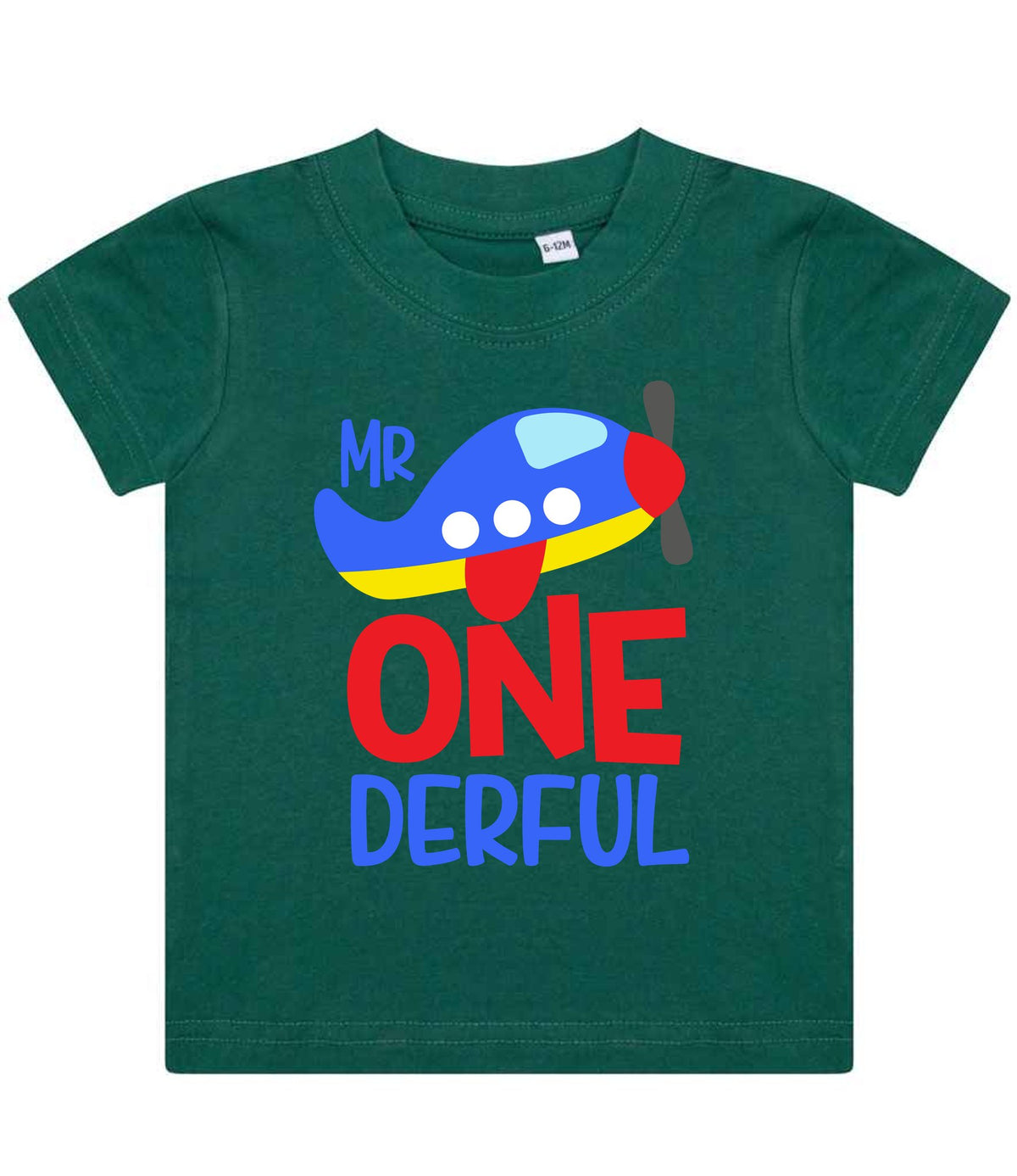 Mr One Derful t-shirt in bottle green