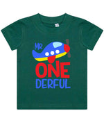 Mr One Derful t-shirt in bottle green