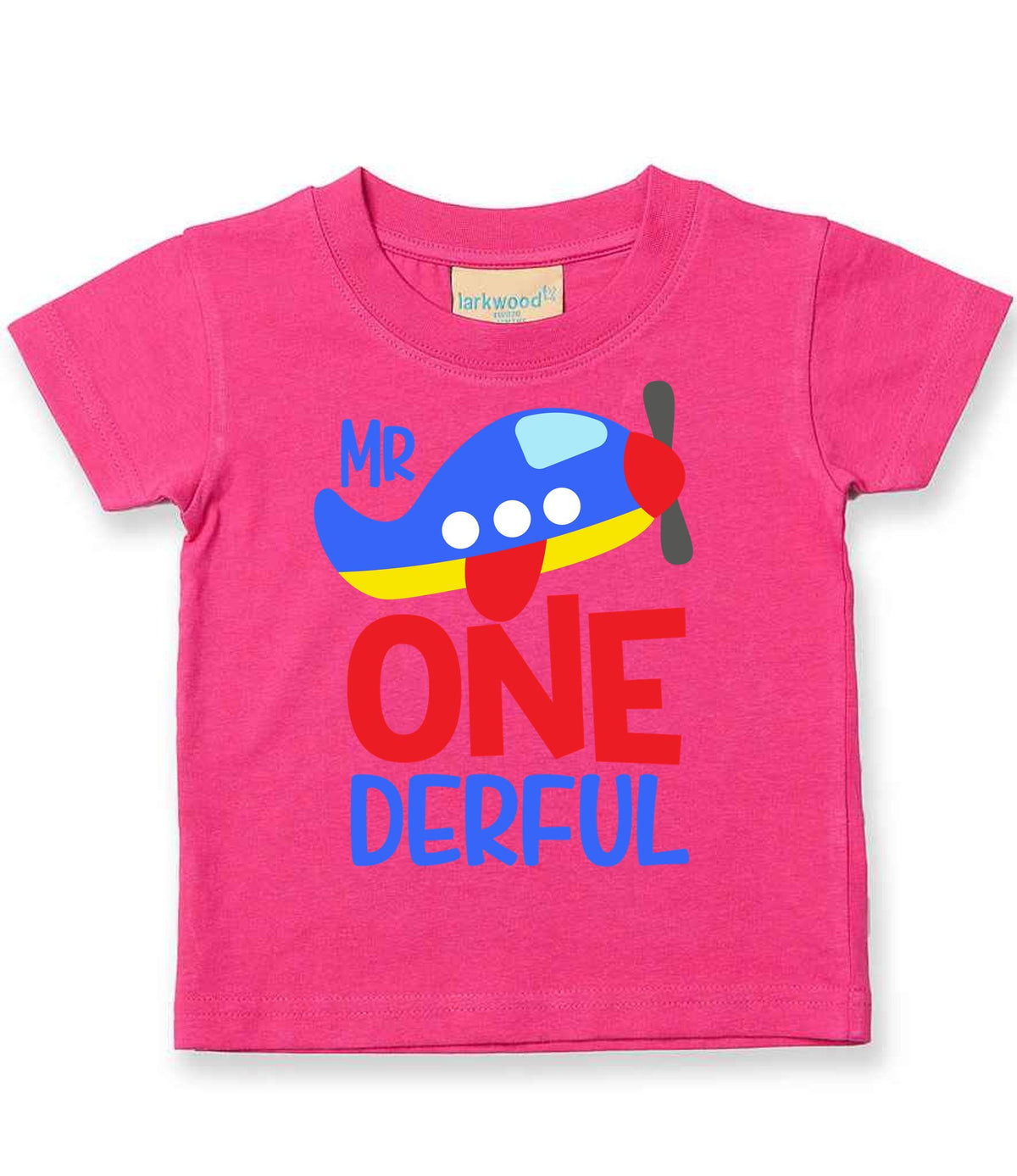 Mr One Derful t-shirt in fuchsia