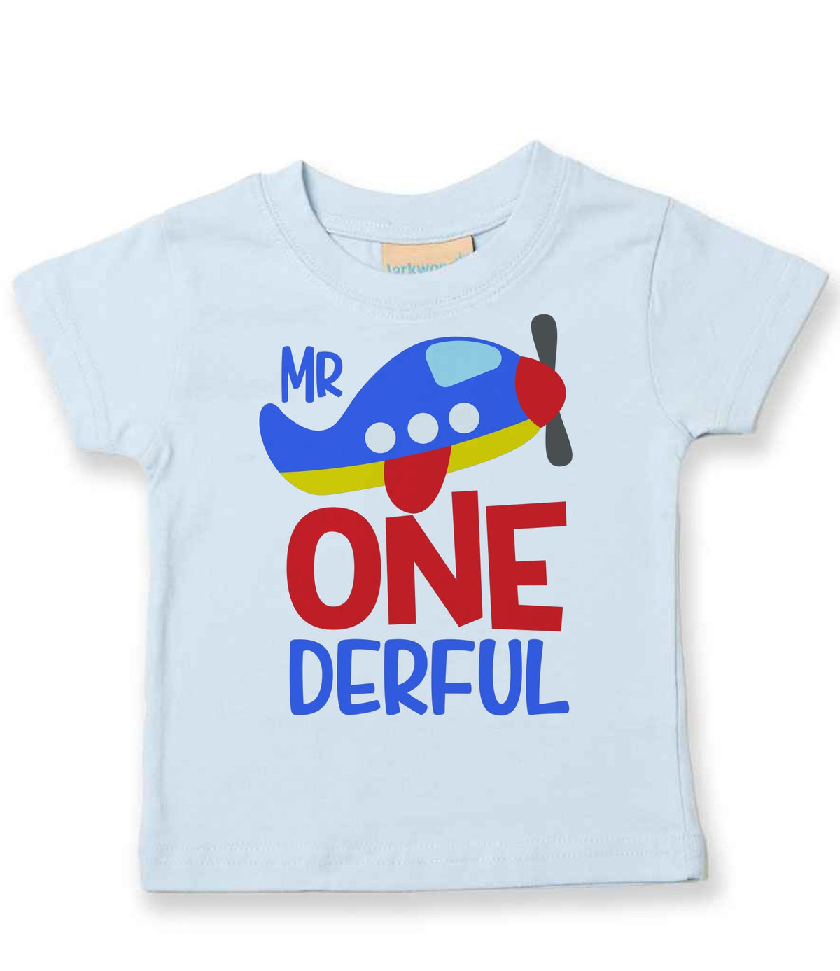 Mr One Derful t-shirt in pale blue