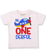 Mr One Derful t-shirt in pale pink