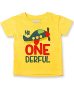 Mr One Derful t-shirt in sunflower