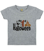 My 1st Halloween t-shirt in heather grey