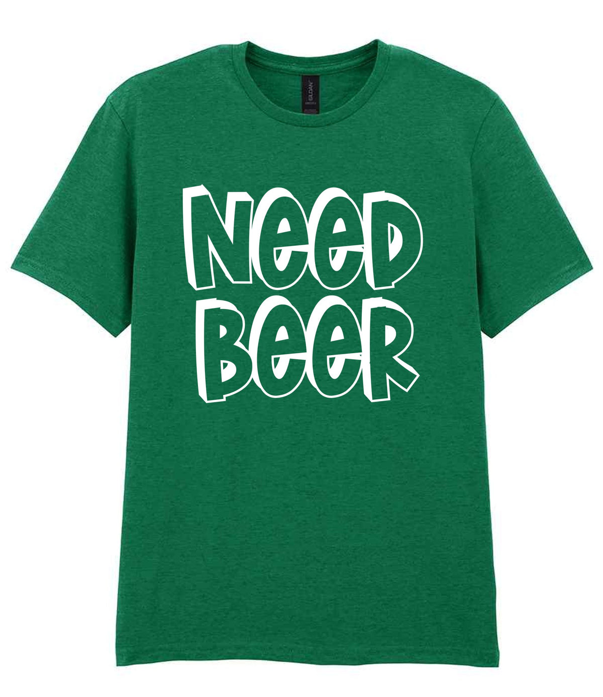 Need Beer t-shirt in kelly green
