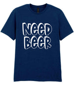 Need Beer t-shirt in navy