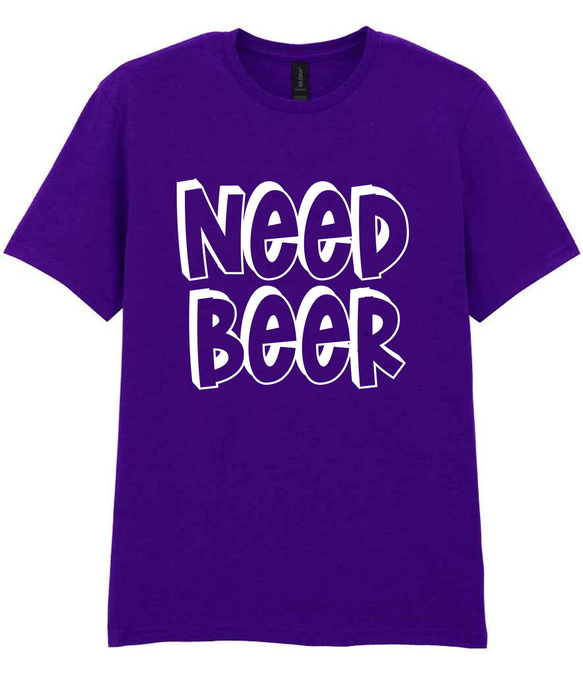 Need Beer t-shirt in purple