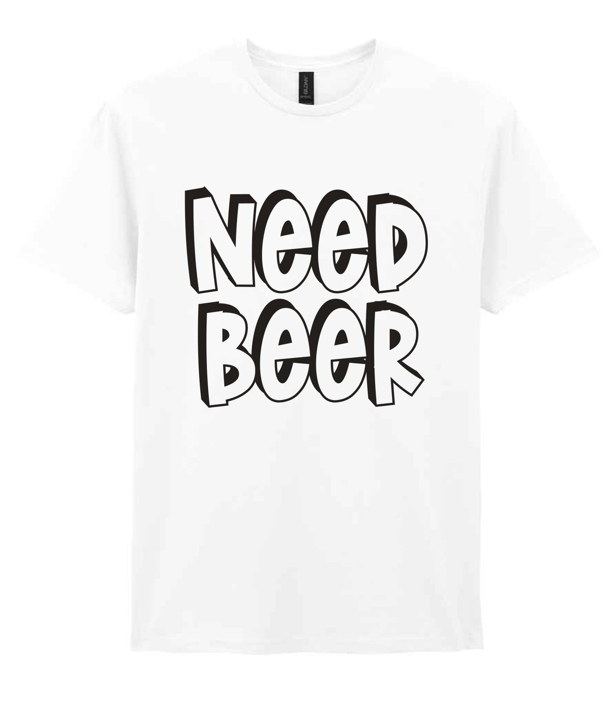 Need Beer t-shirt in white