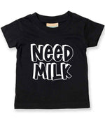 Need Milk t-shirt in black