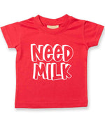 Need Milk t-shirt in red
