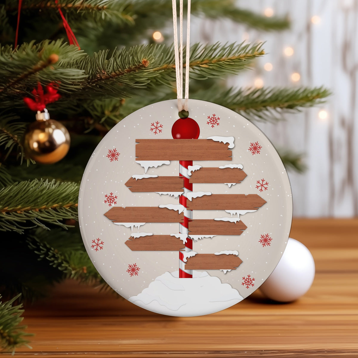 North Pole 7 hanging decoration in standard