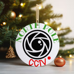 North Pole Cctv ceramic hanging decoration in standard