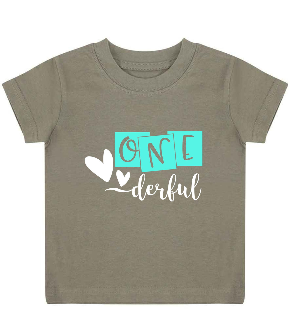 ONE Derful t-shirt in khaki