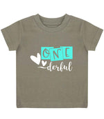 ONE Derful t-shirt in khaki