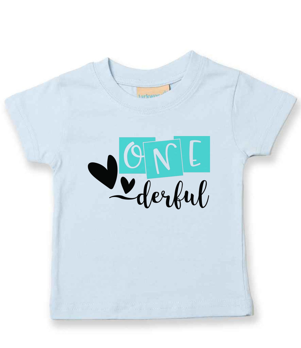 ONE Derful t-shirt in pale blue