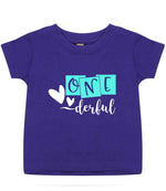 ONE Derful t-shirt in purple