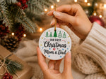 OUR FIRST Christmas AS Mom & Dad hanging decoration in standard