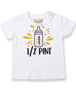 Baby piece of the Pint & Half Pint Matching Set for Dad and Baby – Matching Outfits in White