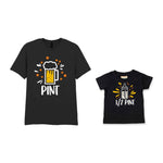 Pint & Half Pint Matching Set for Dad and Baby – Matching Outfits in Black