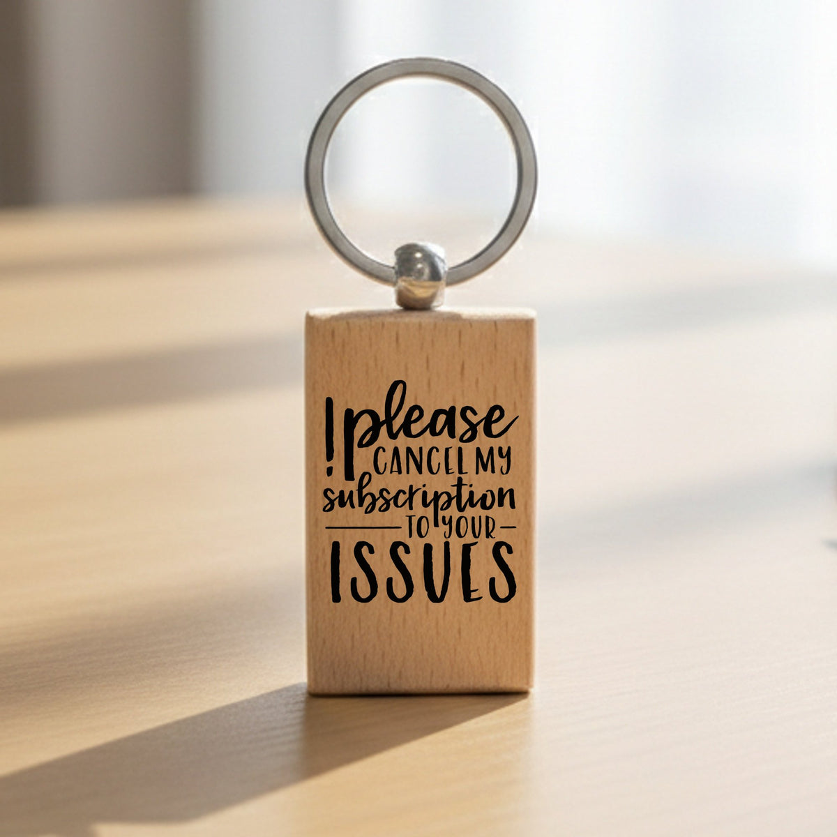 ! Please CANCEL MY Subscription TO YOUR ISSUES rectangle wooden keyring in standard