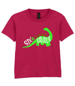 SIX O SAURUS t-shirt in cardinal red