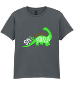 SIX O SAURUS t-shirt in charcoal
