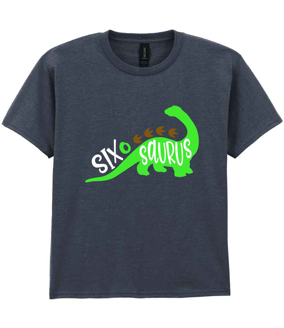 SIX O SAURUS t-shirt in dark heather