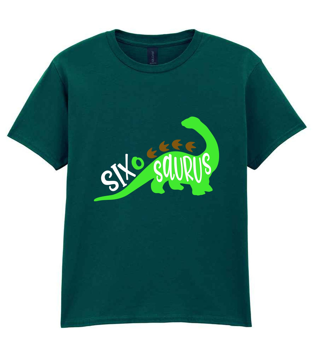 SIX O SAURUS t-shirt in fan marine green