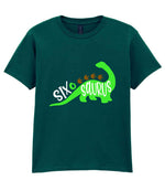 SIX O SAURUS t-shirt in fan marine green