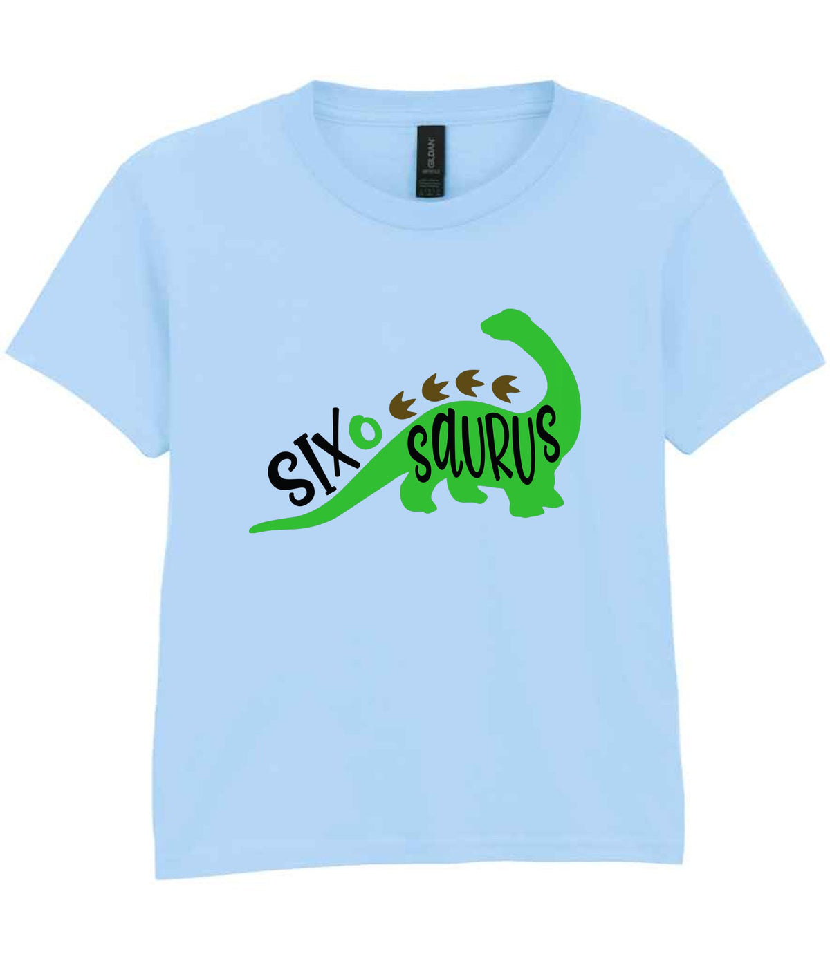 SIX O SAURUS t-shirt in light blue