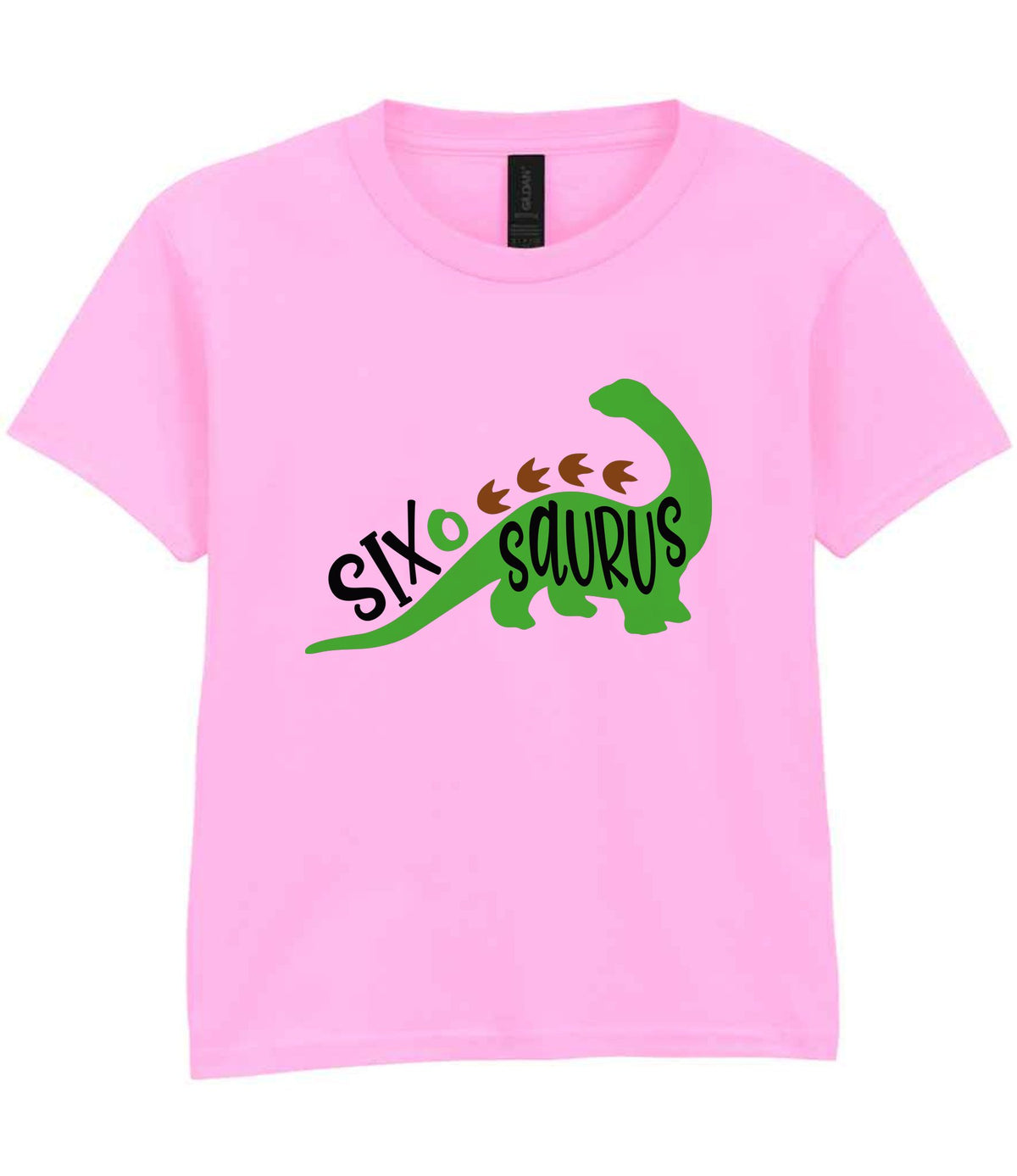 SIX O SAURUS t-shirt in light pink
