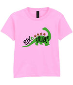 SIX O SAURUS t-shirt in light pink