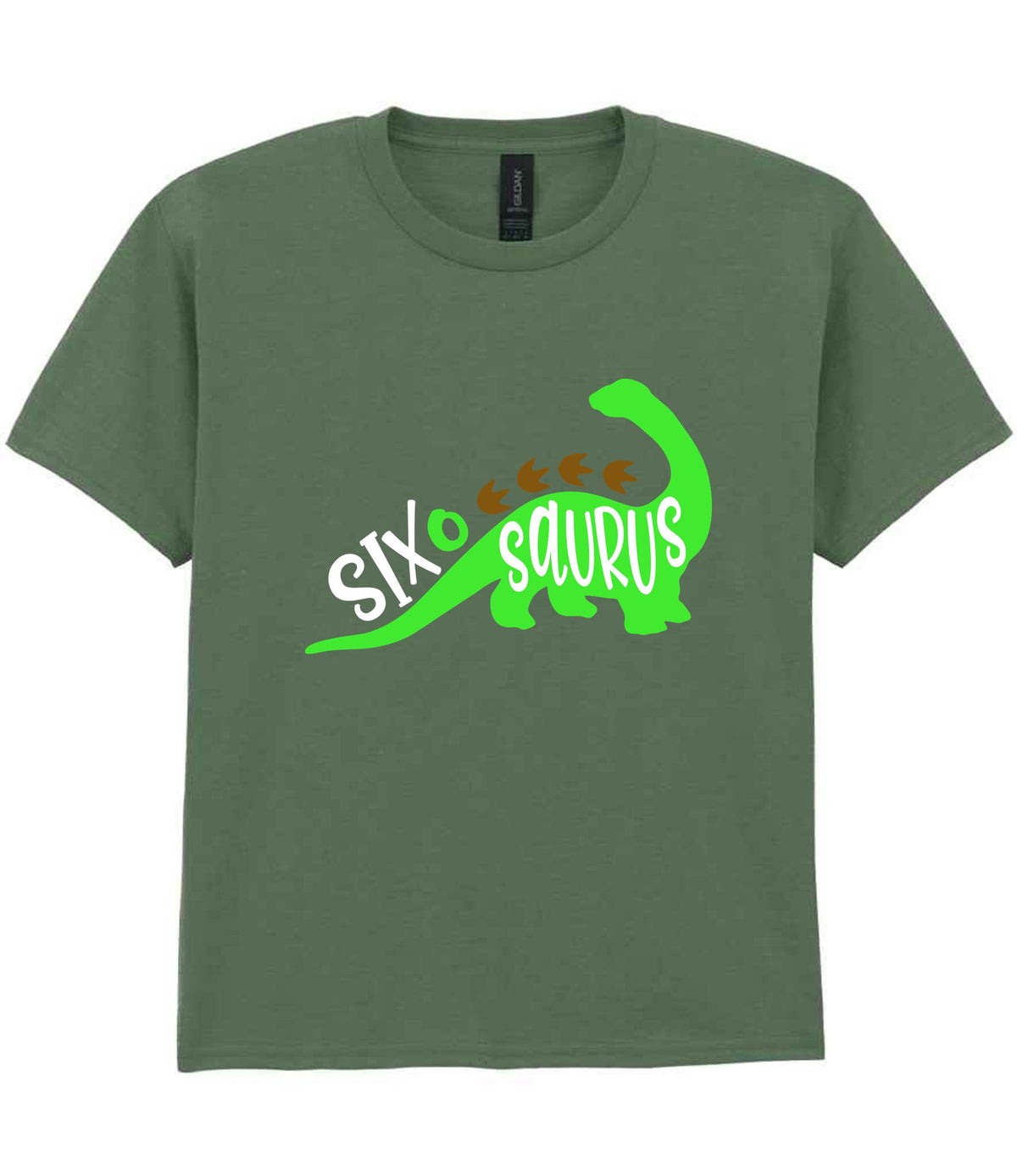 SIX O SAURUS t-shirt in military green