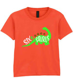SIX O SAURUS t-shirt in orange