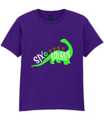 SIX O SAURUS t-shirt in purple