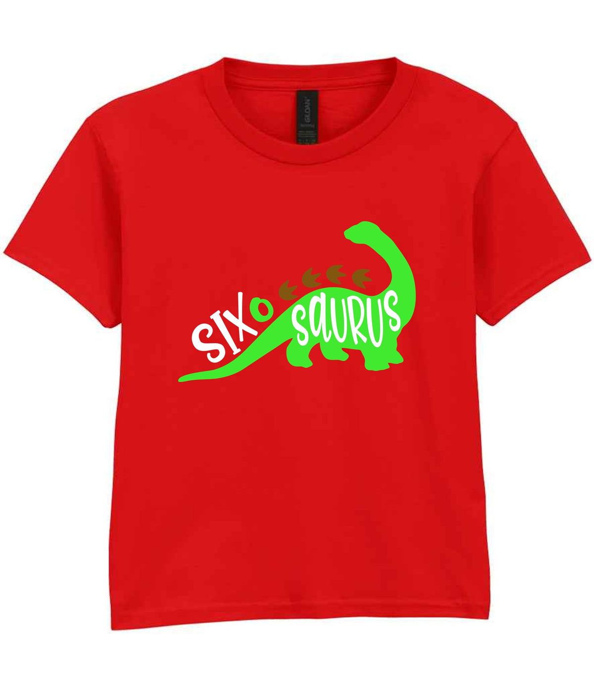 SIX O SAURUS t-shirt in red