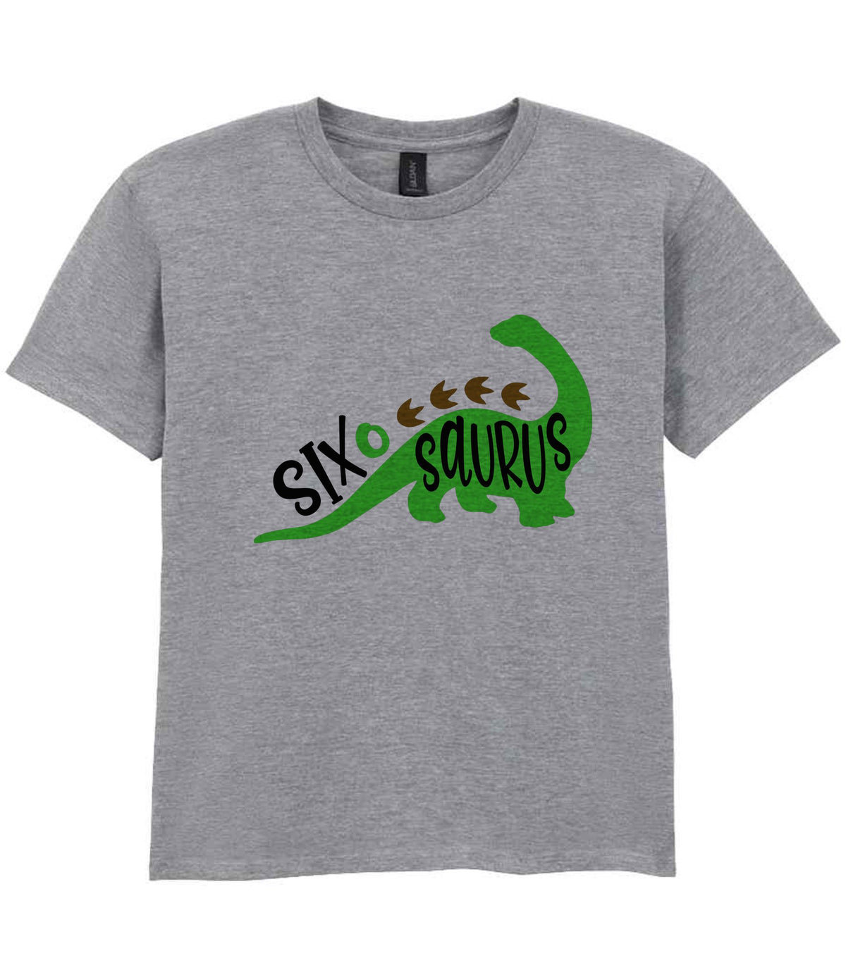 SIX O SAURUS t-shirt in sport grey