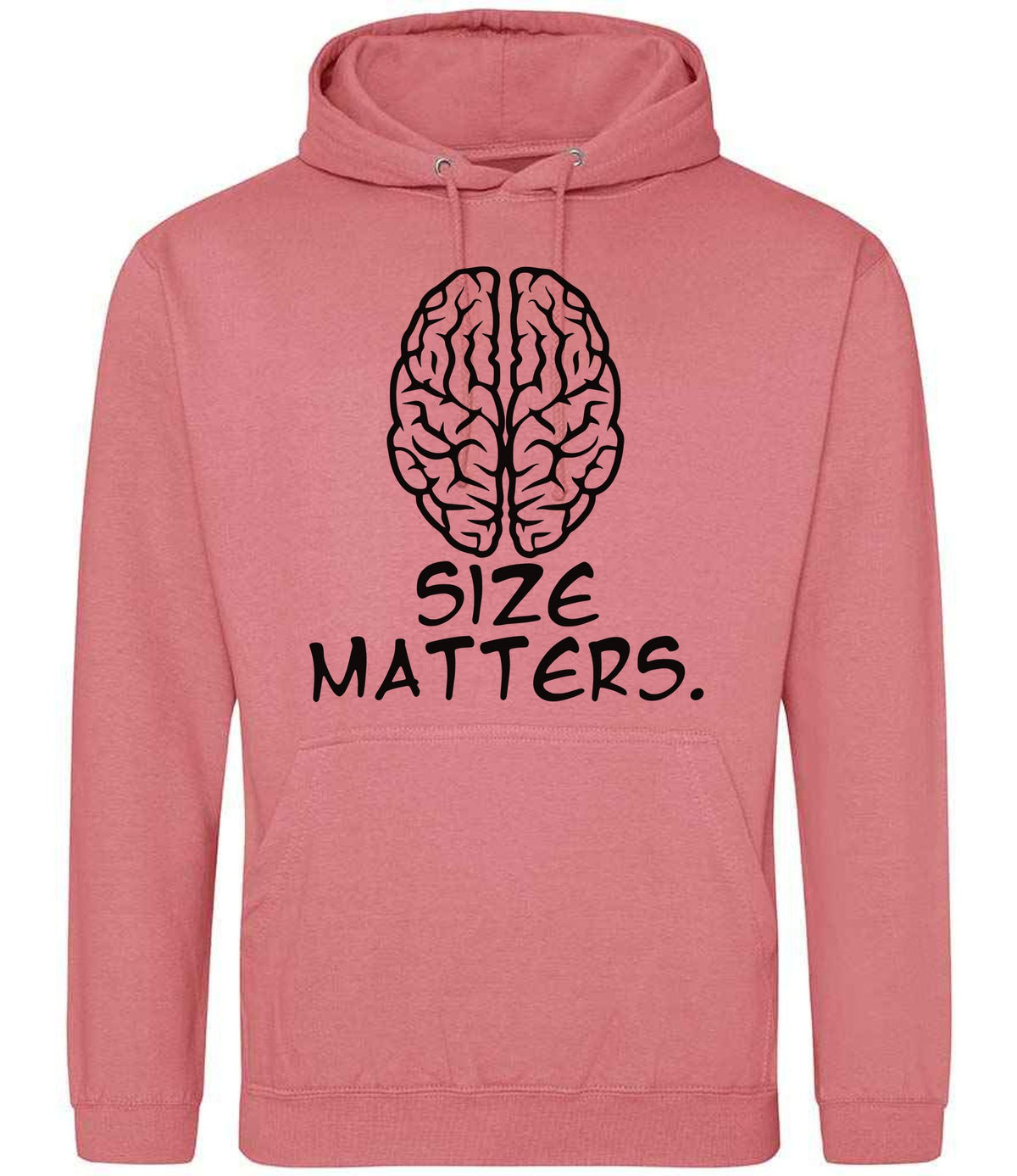 Size Matters. hoodie in dusty rose