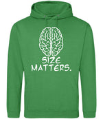 Size Matters. hoodie in kelly green