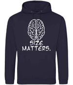 Size Matters. hoodie in new french navy