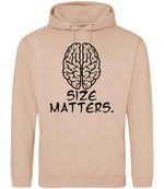 Size Matters. hoodie in peach perfect