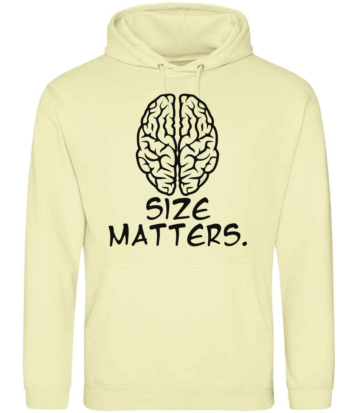 Size Matters. hoodie in pina colada