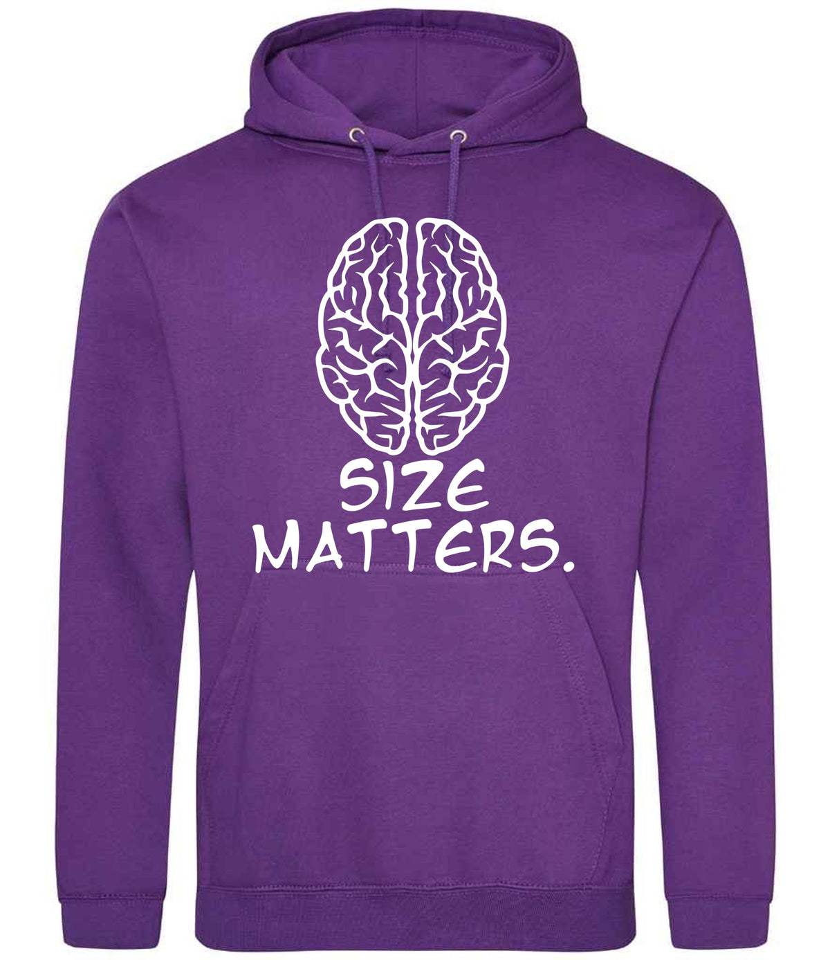 Size Matters. hoodie in purple