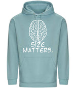 Size Matters. hoodie in seafoam