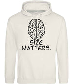 Size Matters. hoodie in vanilla milkshake